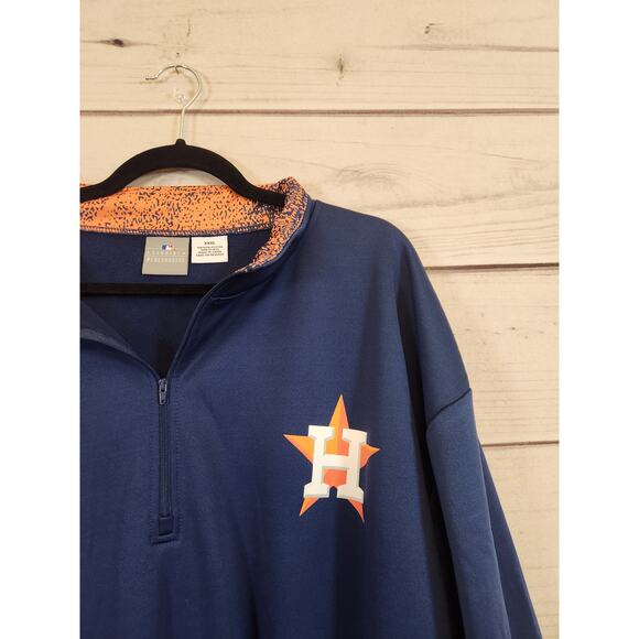 Genuine Merchandise Men's Blue Houston Astros MLB Half Zip Jacket Size XXXL NWT - Picture 4 of 7